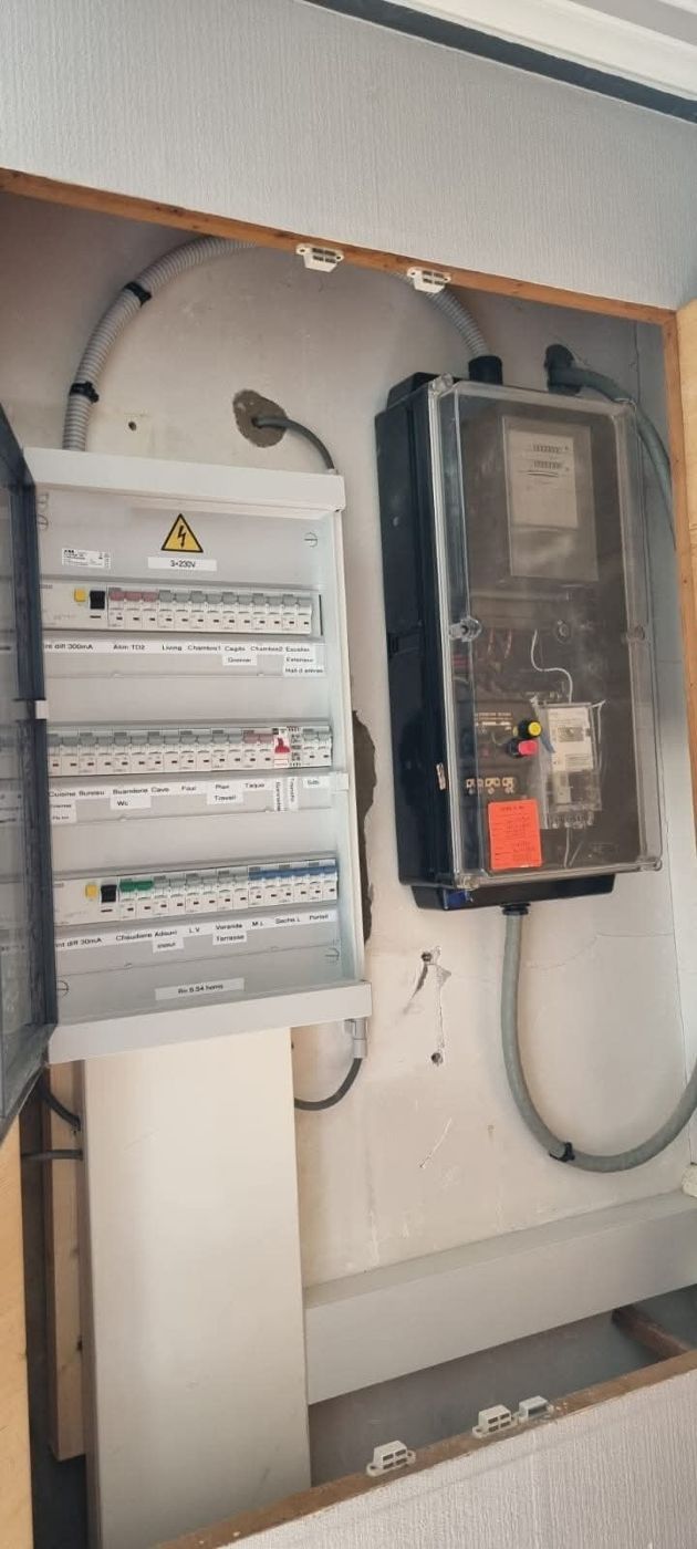 Tableau divisionnaire et compteur — chantier SelbElec