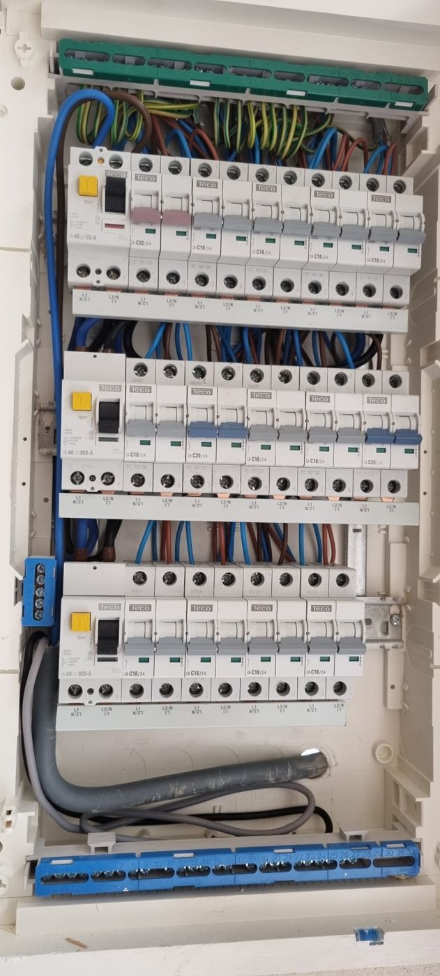 Tableau de répartition complet — chantier SelbElec