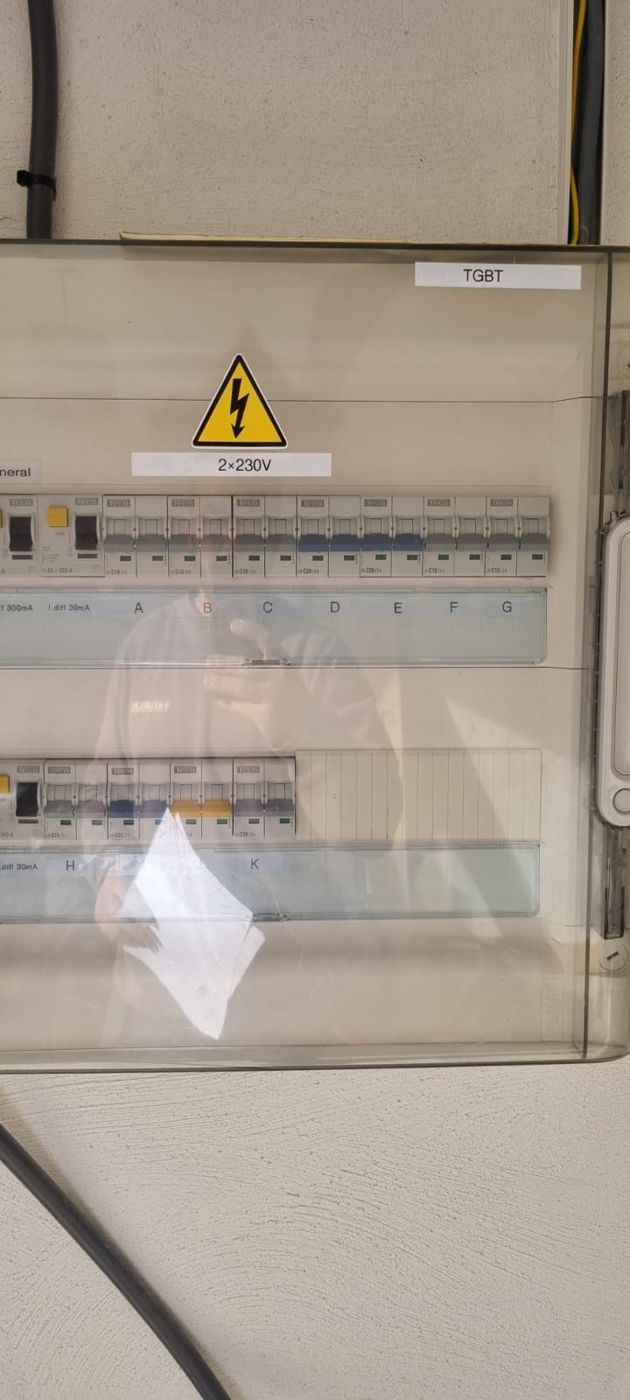 Tableau électrique neuf — chantier SelbElec